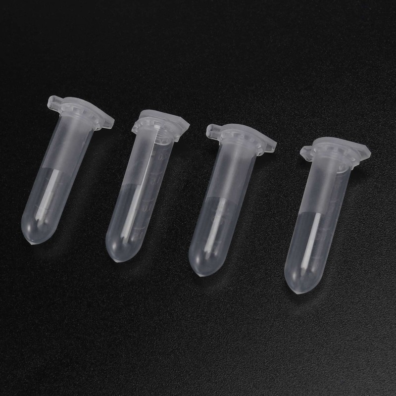 Micvtve 500Pcs 2Ml -Centrifuge Tube Test Tube Vial Clear Plastic