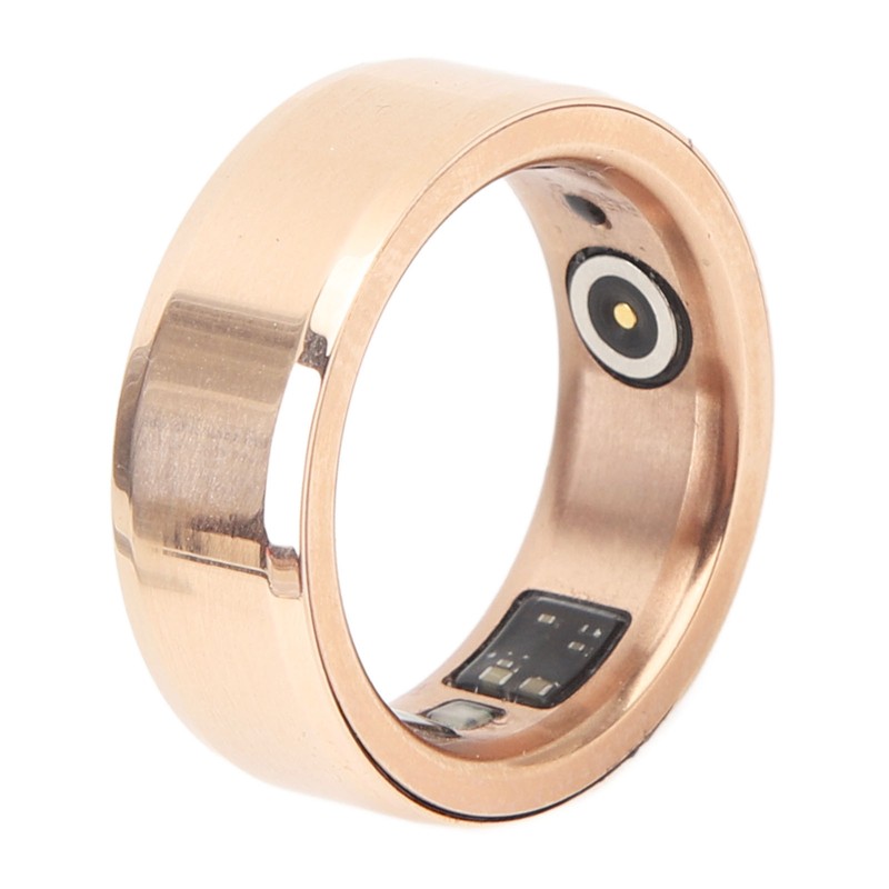 Smart Ring Pink Gold Sleep Monitor Health Tracker Waterproof Aluminum