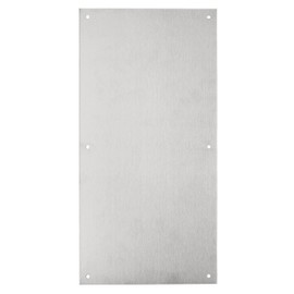 BRINKS Commercial - Commercial 16" Push Door Plate, Stainless Steel Finish - Rust and Corrosion Resistant Door Plate
