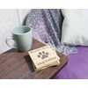 Worlds Best Dog Father Solid Oak Coaster. Ideal Present from