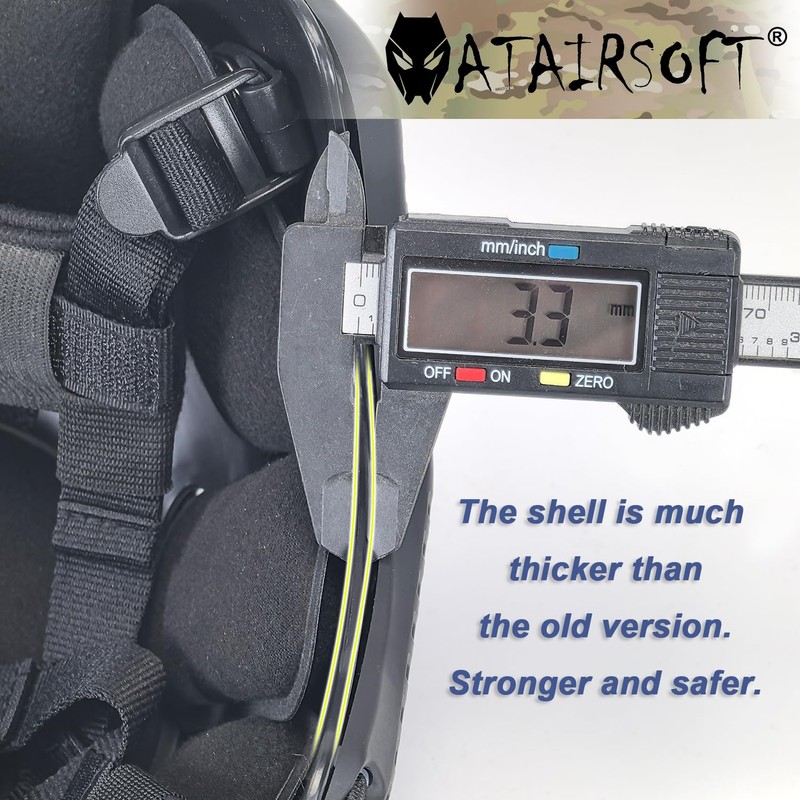 ATAIRSOFT PJ Type Airsoft Helmet Set Tactical Paintball Airsoft Fast