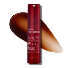VT COSMETICS Red Booster Reedle Shot 100, suero de microagujas para piel propensa al acné e inflamada, antioxidante, suero exosómico suave y cristalino, refuerzo de piel coreana, 1.69 fl oz