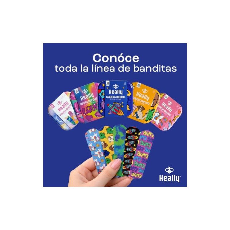 Curitas para Ni?os Banditas Adhesivas de Planetas Heally