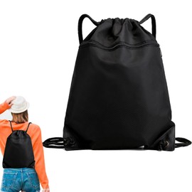 Gurfzcyuoo Drawstring Bags, Drawstring Gym Bags Swim PE Bags Drawstring Gym Bag for Kids Adults Large Sports Backpack Travel Beach School Bag for Sports, Gym, Travel, Swimming, Beach