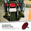 ibasenice 4pcs High Bright Reflective Bike Warning Tool Round Plastic