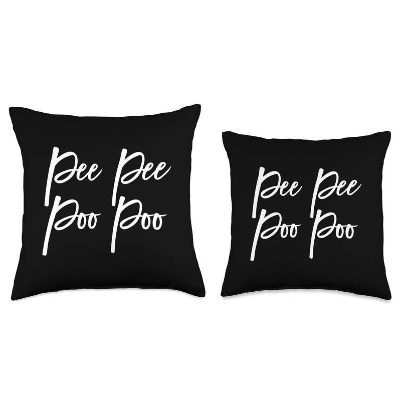 Peepee Poopoo Throw Pillow