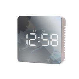 Acctim Lexington Digital Alarm Clock Crescendo Alarm Temperature Display LED Display Rose Gold