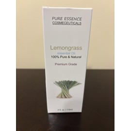 Pure Essence Lemongrass Essential Oil, 100% Pure, Premium Grade, 118 ml