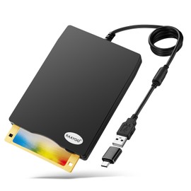 RAAYOO USB Floppy Disk Reader, 3.5 inch External Portable 1.44 MB FDD Floppy Disk Drive for Windows 11/10/8/7/2000/XP PC Laptop Desktop Notebook Computer