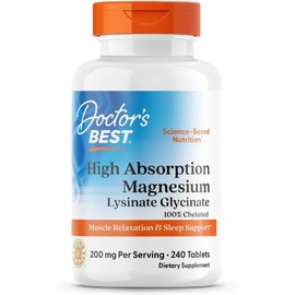 Doctor's Best High Absorption Magnesium Elemental, 240 Count