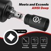 BILITOOLS 3/4" Drive Deep Impact Socket,41mm Socket Metric, 6-Point Axle