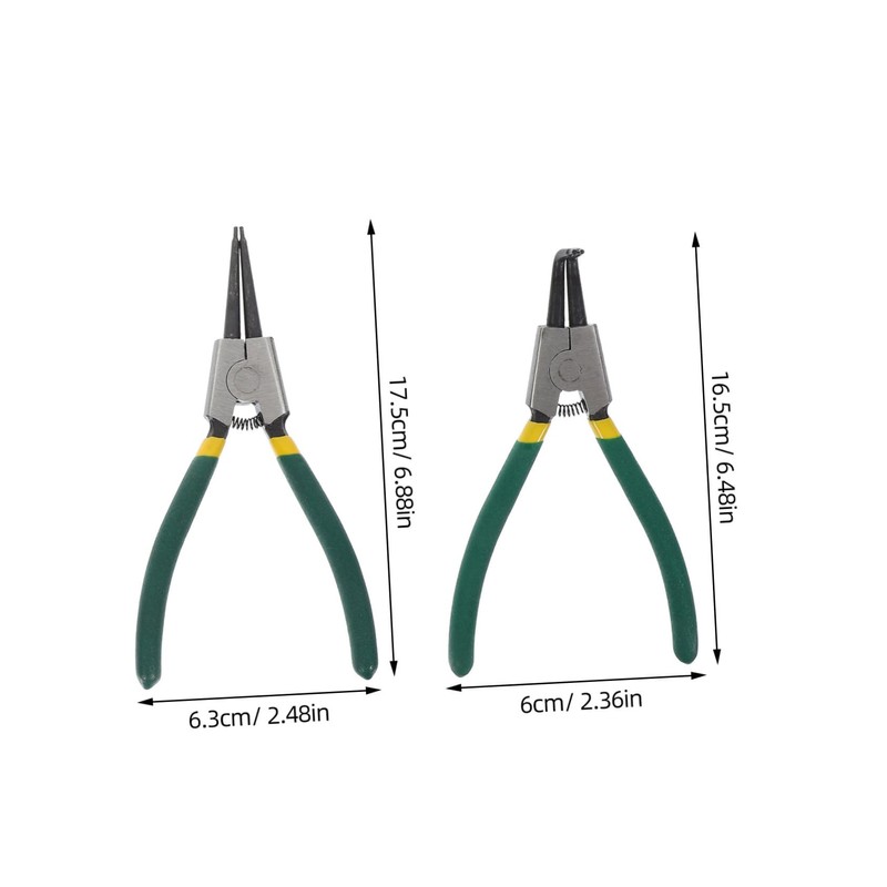 FUNOMOCYA Spring Loaded Pliers Kit 4pcs Circlip Pliers for Electrical