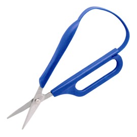 PETA Easi-Grip Long Loop Scissors, Stainless Steel and Polymer Handle, Self Opening Scissors, Ergonomic Grip for Anyone with Poor Hand Control, Weak Grip and Joint Problems, 45mm Pointed Blade