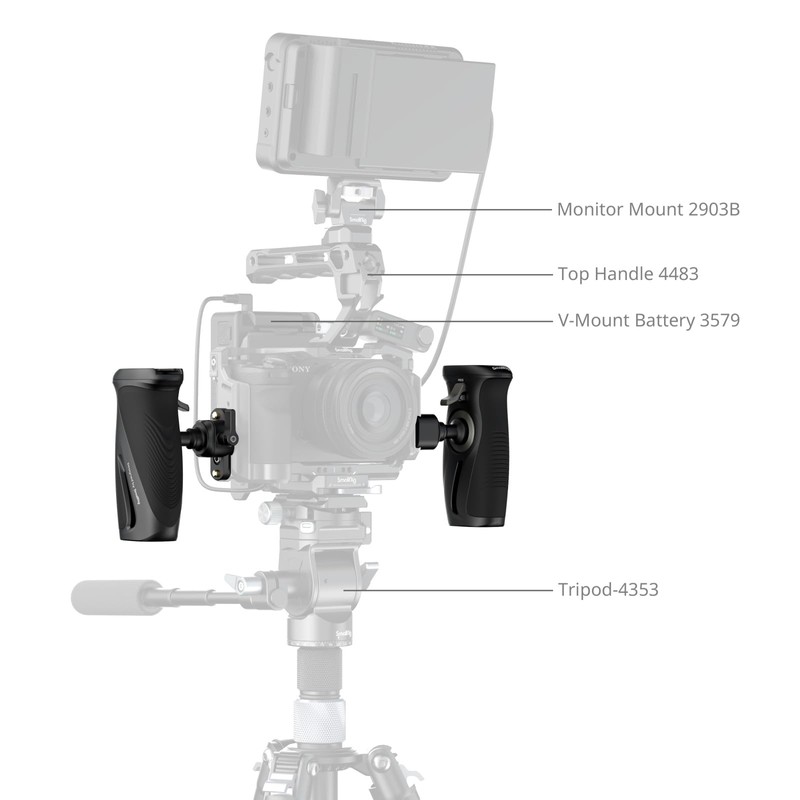 SmallRig 5160 Swivel Side Handle with NATO Clamps