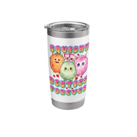 Pink Monster Best Friends Strawberry Squishy Besties Forever Stainless Steel Insulated Tumbler