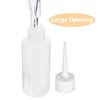 4pcs 50ml Plastic Squeeze Bottles Dispenser, Precision Tip Applicator Bottle,