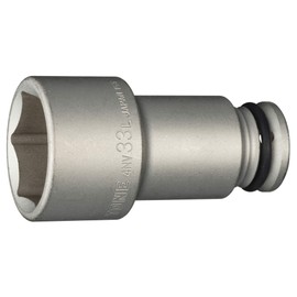 TONE HP4NV-33L Long Socket for Impact: 0.5 inches (12.7 mm) (1/2 mm), 2 Sides Width 1.3 inches (33 mm)