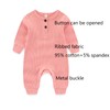 Ruliby Baby Girl Bodysuit and Pant Sets Ribbed Romper Soft