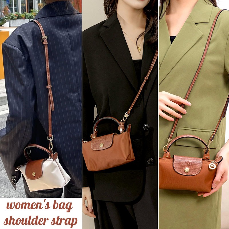 Weploda Leather Shoulder Strap for Mini Bag, Slim Shoulder Strap