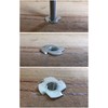 PARCO Drive-in Nuts M10 x 11 mm, Galvanised, Pack of