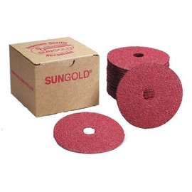 Sungold Abrasives 17205 60 Grit Aluminum Oxide Fibre Disc (25 Pack), 5 x 7/8" Center Hole