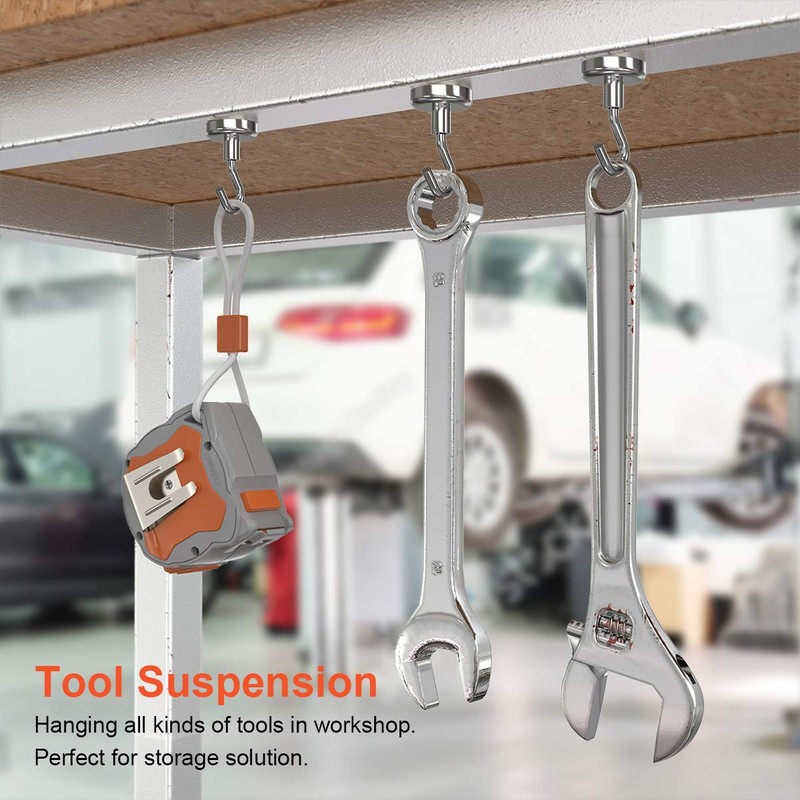 GREATMAG GREATMAG Magnetic Hooks Heavy Duty, 35 lbs Magnets with