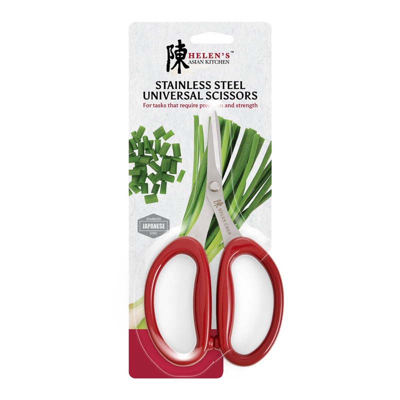 Helen’s Asian Kitchen Universal Scissors, Japanese Stainless Steel, 3.25-Inch Blade