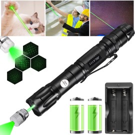 Unbranded 6000Miles Rechargeable Green Laser Pointer Pen Visible Star Beam Light Teach Pet
