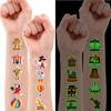 96PCS Carnival Circus Clown Pre-Cut Temporary Tattoos for Kids |