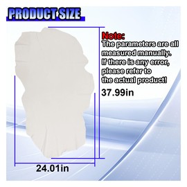 GAOLAOSY Chamois Cloth for Car, 38"×24'' Natural Sheepskin Leather Absorbent Drying Towel, Non-Scratch Car Wash Care Accessory, Easy to Maintain Washing Cloth for Automotive Cleaning (38"×24'')