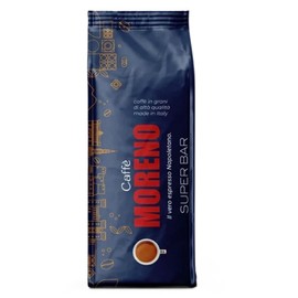 Super Bar roast, CAFFE MORENO USA, Premium Roast Espresso coffee whole beans, 2.2 pounds - 1 Kg. Made in Italy Il Vero Espresso Napoletano.