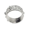 SILBERMOOS Women's Ring with Polka Dots Shiny Sterling Silver 925,
