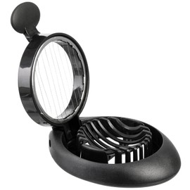 wenco Premium Egg Slicer, For 5 mm Thin Egg Slices, Rustproof Stainless Steel Cutting Wires, Dishwasher Safe, Plastic, Black