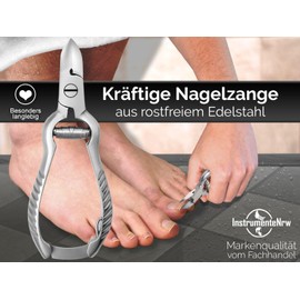 Professional Nail Clippers, Toenail Clippers, Nail Scissors, Stainless Steel, Curved Cutting Surface, Foot Care, Nail Trimmer, Nail Clippers for Manicure and Pedicure, Includes Case (12 cm, Professional Nail Clippers)