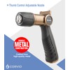 Corvid Thumb Control Adjustable Nozzle - Heavy-Duty Metal, 1-Pattern Spray