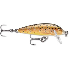 Rapala Esca con Ami Due N. 10, 0.9-1.8m di Profondità di Nuoto, 5cm Dimensioni, Trota Fario