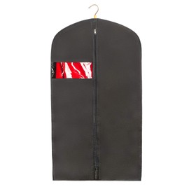 L-Pack Men's Black Suit Garment Bag for Travel and Storage