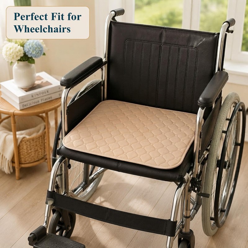 2 Pack Washable Chair Mats, Chair Protector, Incontinence Chair Pads