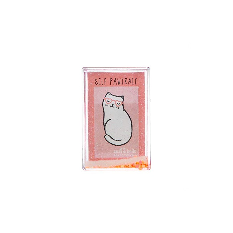 Sass & Belle Cutie Cat Glitter Photo Block