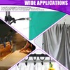 Swpeet 22Pcs Photography Backdrop Support Kit, 10Pcs Curtain Rings with