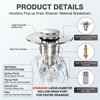 Houlishu 2PCS Pop Up Bathroom Sink Drain Strainer with Removable