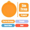 VIOTIIN 2 Cup Silicone Replacement Lids Storage Cover for Pyrex