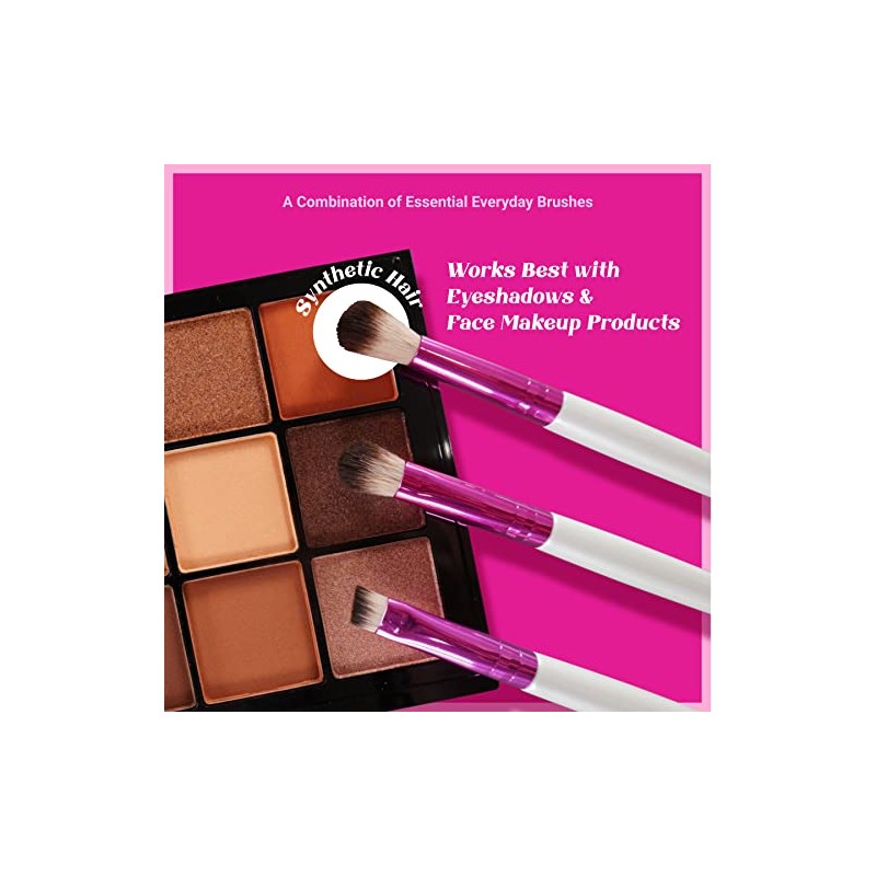 Ruby Kisses Juego Brochas Maquillaje Tamaño Viaje Polvo Base Mezcla