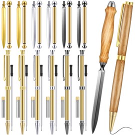 Leriton 6 Set Letter Opener Kit and Pen Kits for Woodturning Project 7mm DIY Envelope Slitter Paper Mail Opener Tool Knives Turning Mens Crafts Holiday Gifts Making Supplies