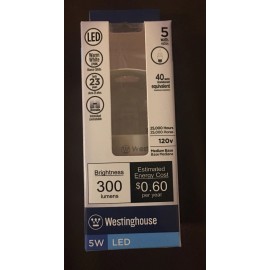 Westinghouse 5W Flame Tip CA11 Dimmable LED Light Bulb  Warm White
