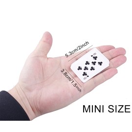 GNYOHUA 5 Decks Mini Playing Cards Party Favor, Miniature Poker Cards Traveling Decks Cards Festival Party Game Supply for Kids and Adults, 2 X 1.5 inch