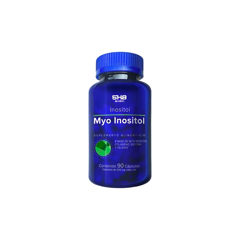 5h8 Myo Inositol, Con Colágeno, Biotina Y Selenio 90 -cáps