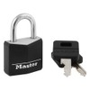 Master Lock 131D 1-3/16" Wide Covered Aluminum Keyed Padlock, One
