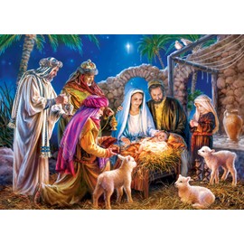 MasterPieces 1000 Piece Christmas Jigsaw Puzzle - A Child Is Born - 19.25"x26.75"