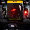Amitor E Bike Rear Light with Brake Light & Reflector,